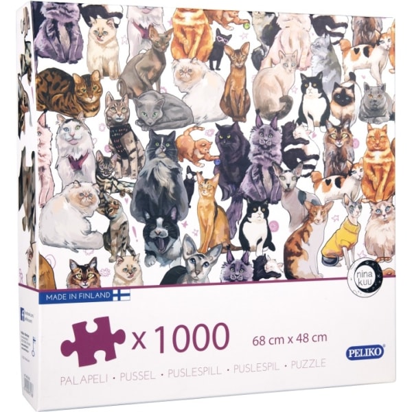 Peliko Cats pussel, 1000 bitar