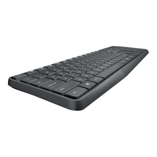Logitech MK235 Näppäimistö RF Langaton QWERTY American International Harmaa