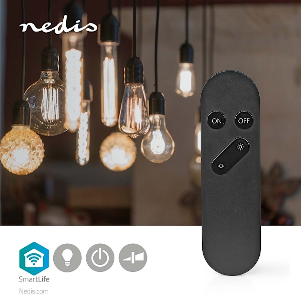 Nedis SmartLife Fjärrkontroll | Wi-Fi | Antal knappar: 4 | Android™ / IOS | Svart