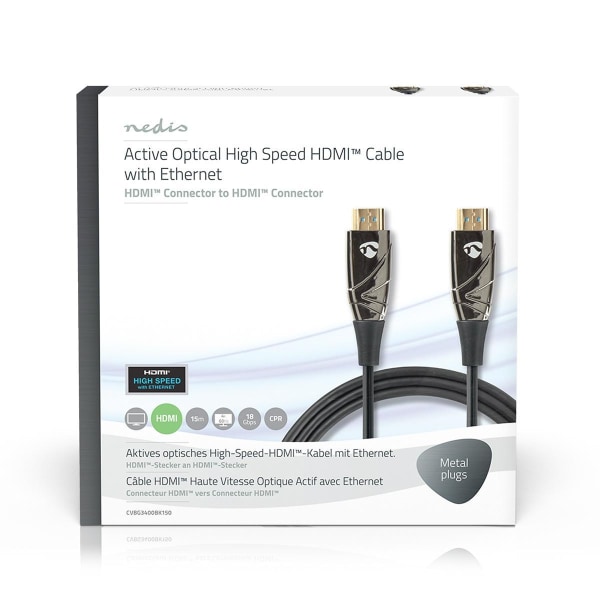 Nedis Aktiva optiska High Speed ​​HDMI kabel med Ethernet | HDMI