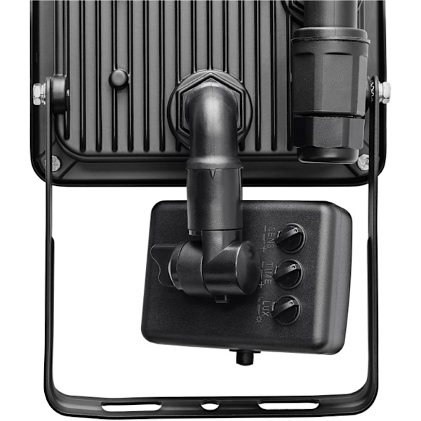 Goobay LED-strålkastare för utomhusbruk, 30 W, med rörelsedetektor med 2550 lm, neutralt vitt ljus (4000 K), PIR-sensor med ON/OFF-funktion och M16 ka