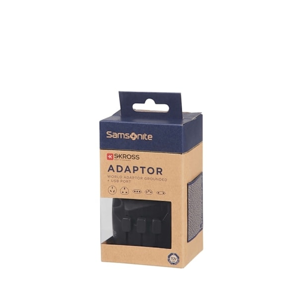 Samsonite RESETILLBEHÖR Adapter Världsadapter + USB