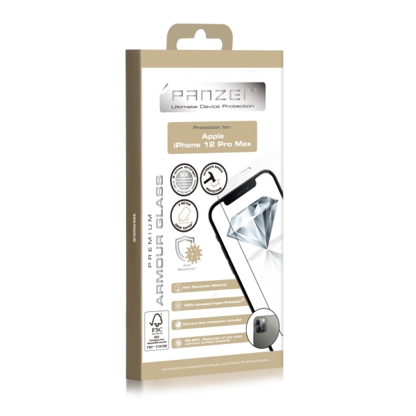 panzer iPhone 12/12 Pro Armour Glass Transparent