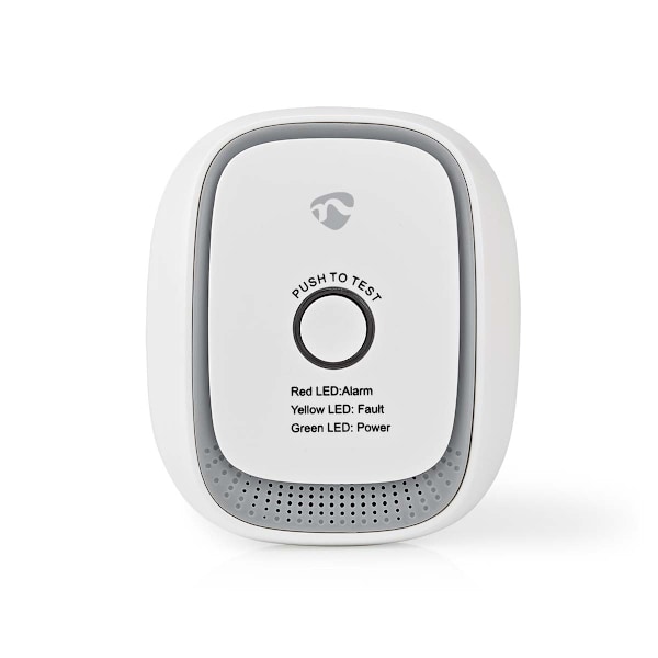 Nedis SmartLife-Kaasunilmaisin | Zigbee 3.0 | Verkkovirtakäyttöinen | Anturin käyttöikä: 5 Vuotta | EN 50194-1:2009 | Android™ / IOS | Testipainikkeel