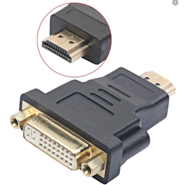 NORDIQZENZ-sovitin - HDMI (uros) DVI-I Dual Link (naaras)