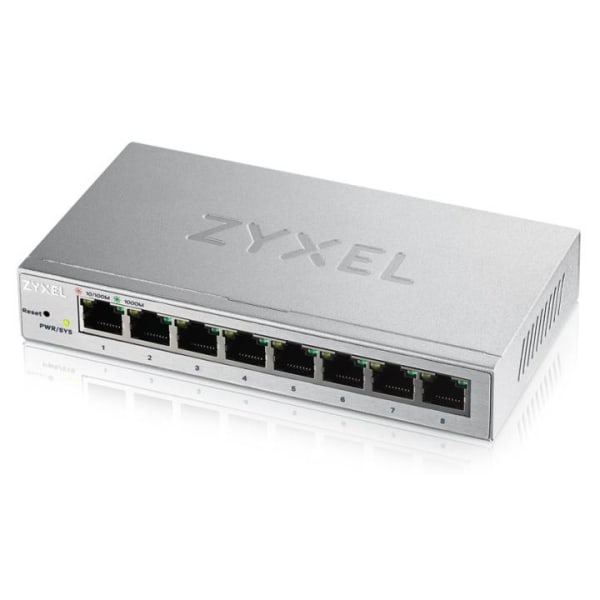 Zyxel GS1200-8 hanterad Gigabit Ethernet (10/100/1000) Silver