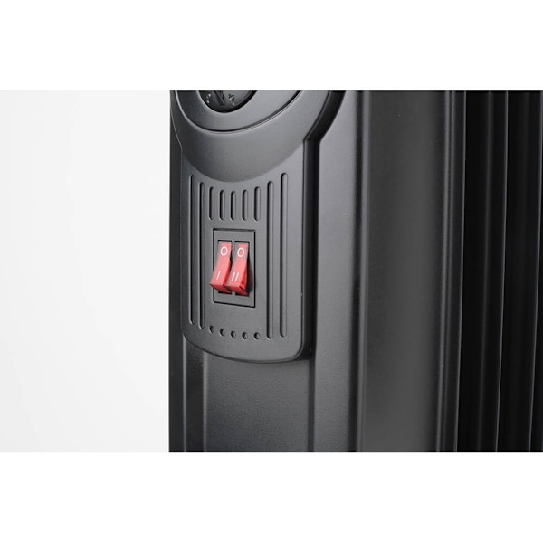 BLACK+DECKER Oljefyllt element 1500W Svart
