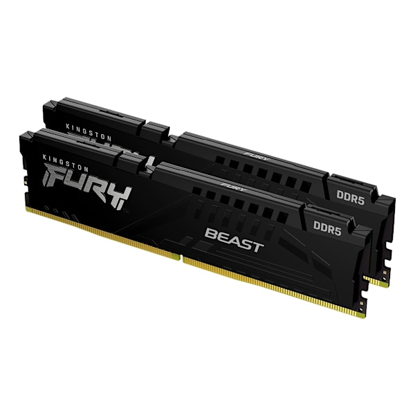 Kingston 16GB 5200MT/s DDR5 CL40 DIMM (Kit of 2) FURY Beast Black