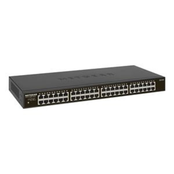 Netgear 48PT GIGE UNMANAGED RACKMOUNT SWCH Sort