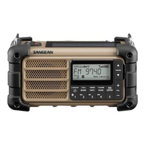 Sangean MMR99 - Multifunktionell Vevradio med AM/FM-RBDS/Bluetooth, Desert Tan