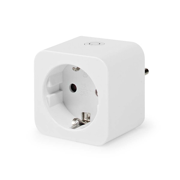 Nedis SmartLife Smart Plug | Wi-Fi | IP21 | Effektmåler | 3680 W | Type F (CEE 7/3) | 0 - 55 °C | Androidâ„¢ / IOS | Hvid | 1 stk