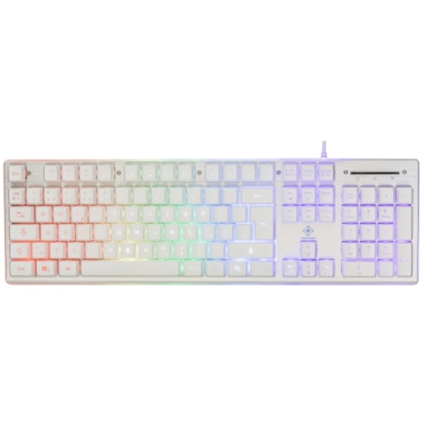 deltaco_gaming WK75 RGB keyboard 105 keys Nordic membrane switches orange