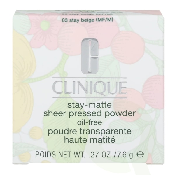 Clinique Stay-Matte Sheer Pressed Powder 7,6 gr #03 Stay Beige (