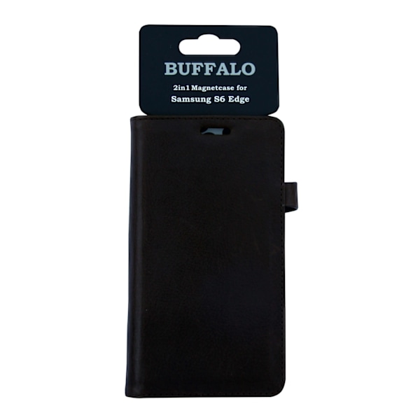 Buffalo Wallet Læder Samsung S6 Edge Brun Brun