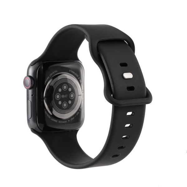 GEAR Watcharmbånd Silikone Apple Watch 42/44/45mm Sort