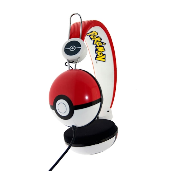 POKEMON Hörlur Dome Tween On-Ear 90dB Pokeball Vit