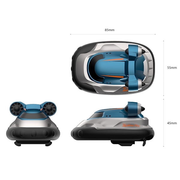 2.4G Mini Hovercraft - Radiostyrd Svävare/Båt, 1:16, Blå