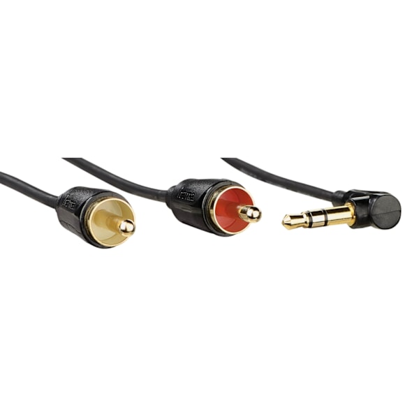 Hama Audio Kabel 3,5mm Jack-2 Phono 0,75m Vinklet 90° TL