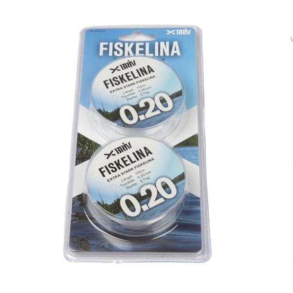 Fiskelina 2x100 m  0,20 mm 2,7 kg, 1/100