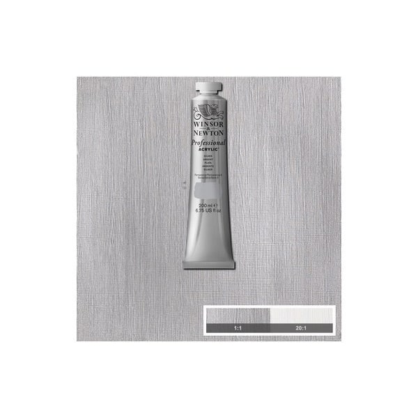 WINSOR Proff. acrylic 200ml silver 617
