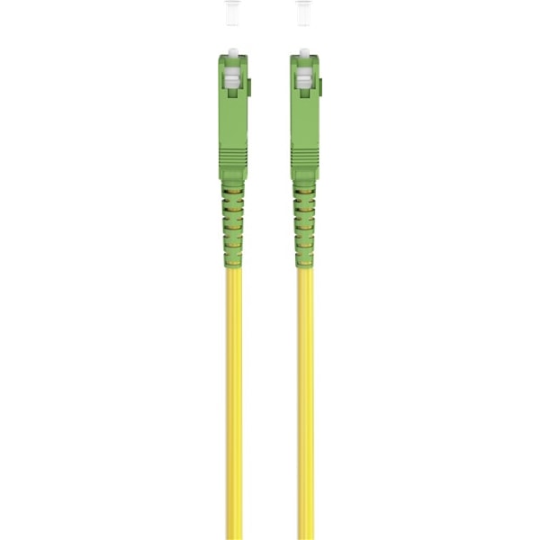 Goobay Fiberoptisk kabel (FTTH), Singlemode (OS2) Yellow, gul (Simplex), 30 m plugg SC-APC (8°) > plugg SC-APC (8°), halogenfri kabelhölje (LSZH)
