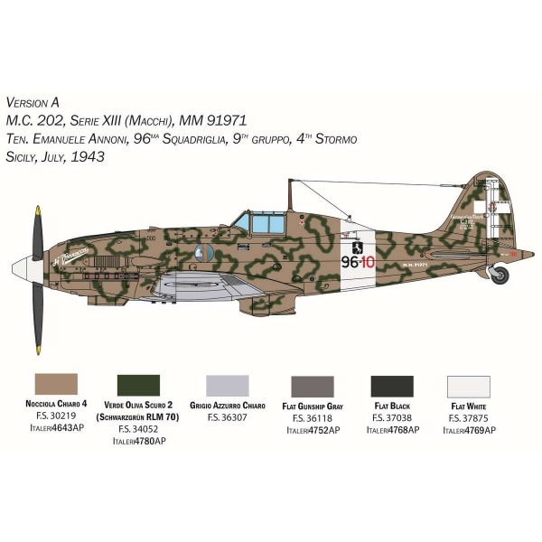 ITALERI 1:32 Macchi M.C. 202 'Folgore'