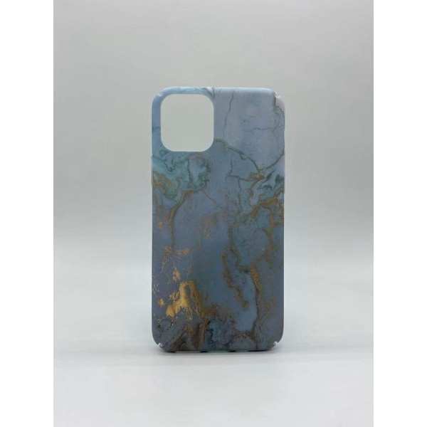 Marmorikuori sinisellä marmorilla iPhone 11 Pro Maxille Blå