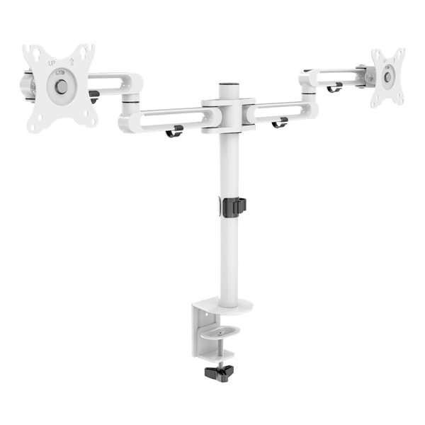 WHITE LINE WA90 Dual-monitor aluminium deskmount, 17"-32", VESA