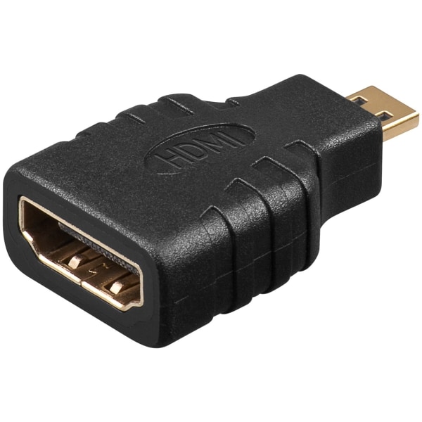 Goobay HDMI™-adapter, guldbelagt HDMI™-stik (Type A) > HDMI™-m