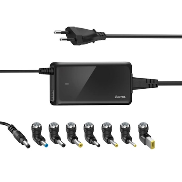 Hama Nätdel Notebook Universal 100-240V 19V/65W 8x Adapter Svart