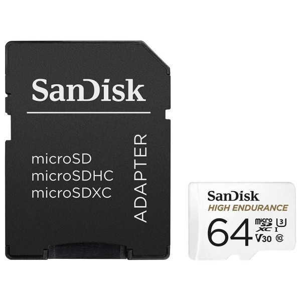 SANDISK MicroSDXC 64GB High Endurance med adapter