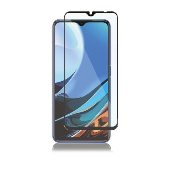 panzer Xiaomi Redmi 9T Full Fit Glass Black Transparent,Svart