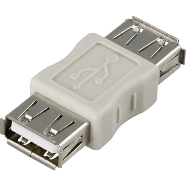 DELTACO könbytare, USB A ho - A ho (USB-61)