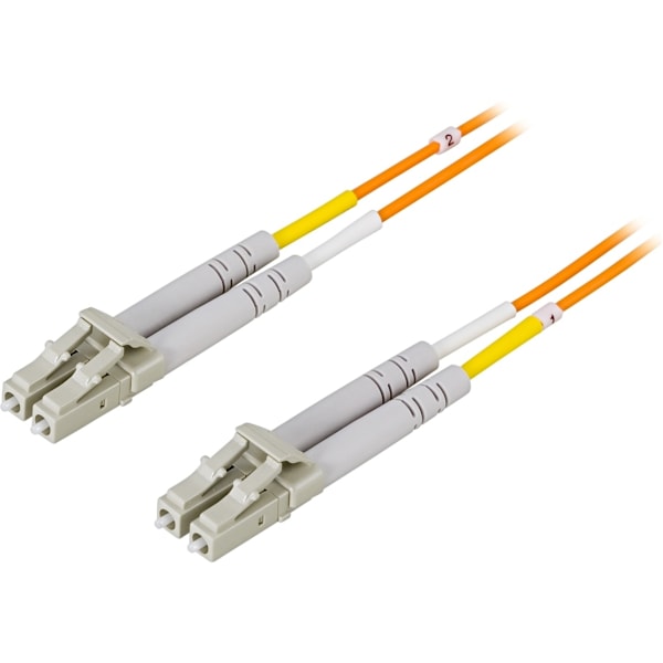DELTACO Fiberkablage LC - LC, duplex, multimode, 62,5/125, 1m (LCLC-1M)