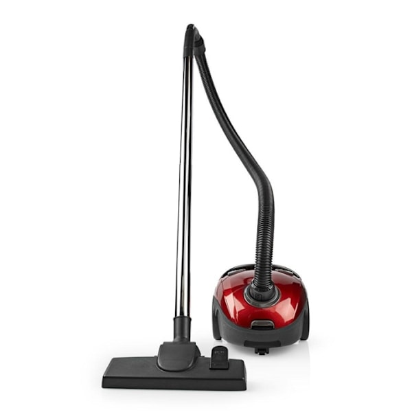 Nedis Dammsugare med påse | Med Väska | 700 W | Dammkapacitet: 1.5 l | Kombi Borste | aktionsradie: 7 m | Hepa | Antracit / Röd Röd, Antracit
