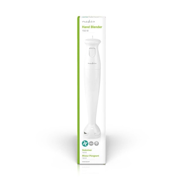 Nedis Hand Blender | 150 W | Hastighedsindstillinger: 1-hastighedsindstilling | Hvid
