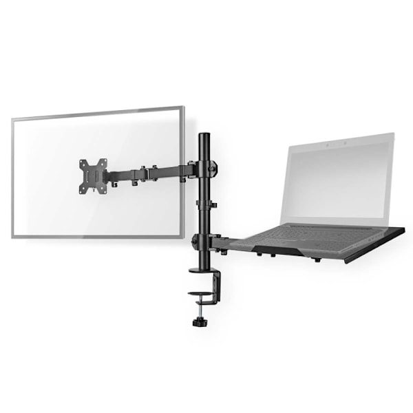 Nedis Ergonomisk Skærmbeslag | Notebook | 1 Skærm | 15 - 32 " | 75x75 / 100x100 | Interaktiv Sort