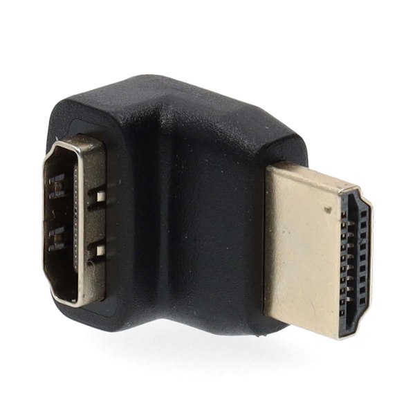 Nedis HDMI™ -sovitin | HDMI™ liitin | HDMI™ Ulostulo | Kullattu | Kulma, 270 ° | ABS-Muovi | Musta | 1 kpl | Laatikko