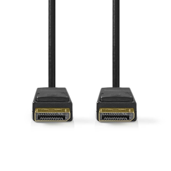 Nedis Displayport kabel | DisplayPort Han | DisplayPort Han | 8K@60Hz | Nikkelplateret | 2.00 m | Runde | PVC | Sort | Label