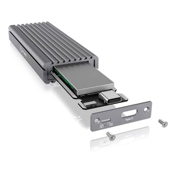External Type-C™ aluminium enclosure for M.2 NVMe SSD