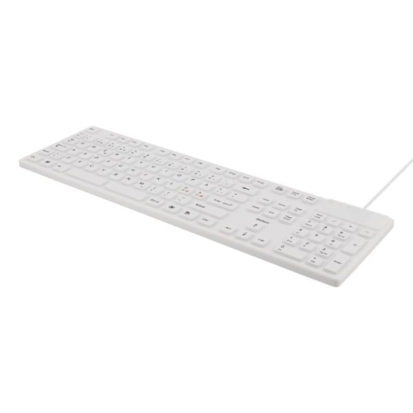 DELTACO rubberized keyboard, silicone, IP68, full size, 105 keys