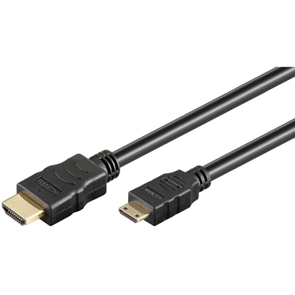 Goobay Höghastighets HDMI™-kabel med Ethernet (mini) HDMI™-kontakt (typ A) > HDMI™-minikontakt (typ C)