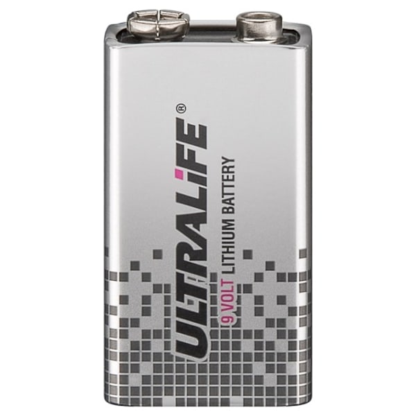 Ultralife 6F22 /9 V Block((U9VL-J-P) batteri, 1 stk. blister lithium batteri, 9 V