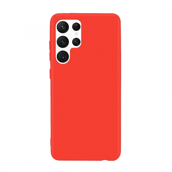 Samsung Galaxy S21+ -punainen silikonikuori Röd