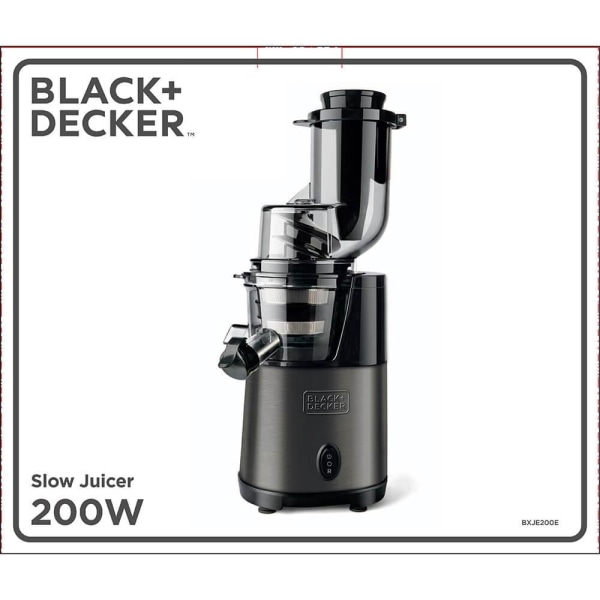 BLACK+DECKER Slow Juicer Borstat Stål