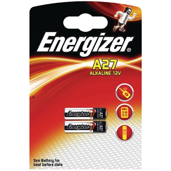 Alkaliparisto 27A | 12 V | 27 mAh | 2 - Läpipainopakkaus