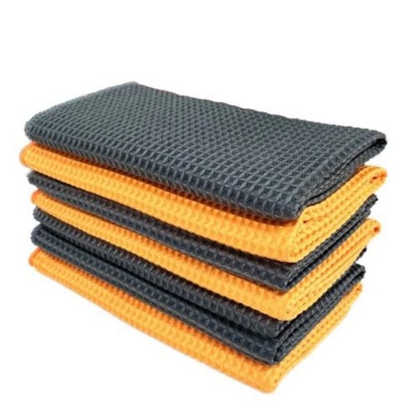 Mikrofiber pudseklud til bilpleje, Orange