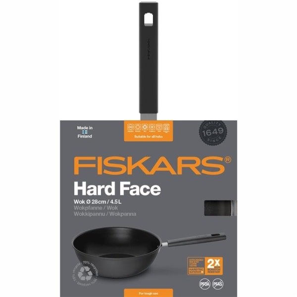 Fiskars Wok 28 cm/4,5 L Hard Face