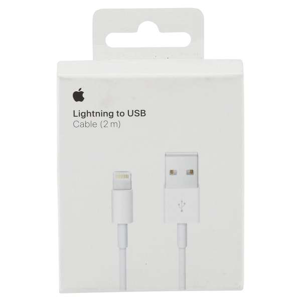 Apple Lightning-kaapeli, USB - Lightning, 2m, valkoinen, MD819ZM