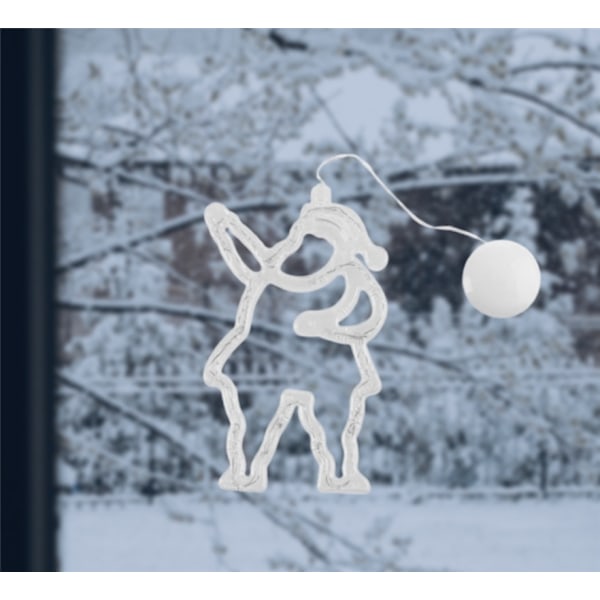 LED-lampa för julen, Tomte